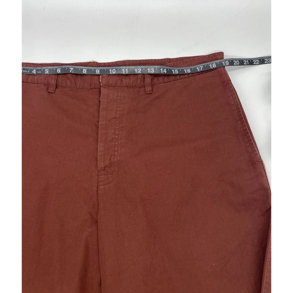 Banana Republic Chinos Flat Front Button Fly Men's 38/31 Brown Casual Preppy